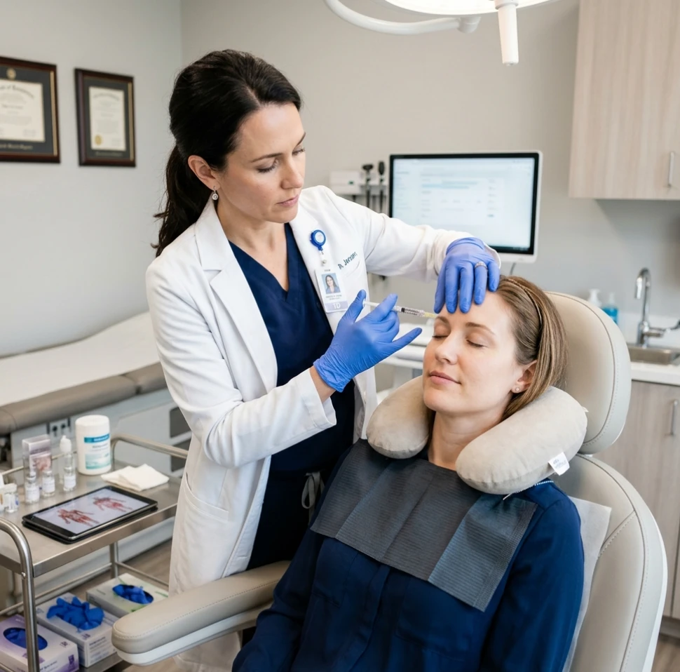 Aplicação terapêutica da toxina botulínica. Uma abordagem segura, minimamente invasiva e com eficácia comprovada para reduzir a frequência e a intensidade das crises de enxaqueca.